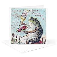Greeting Card - Vintage German Frog Cologne - Vintage