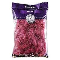 SuperMoss Sisal Moss Home and Kitchen Décor for Potted Plants Indoor Outdoor Gardens Crafters Choice for Faux and Live Perfect for Table Runners and Wall Art Hot Pink Appx 8oz 29913