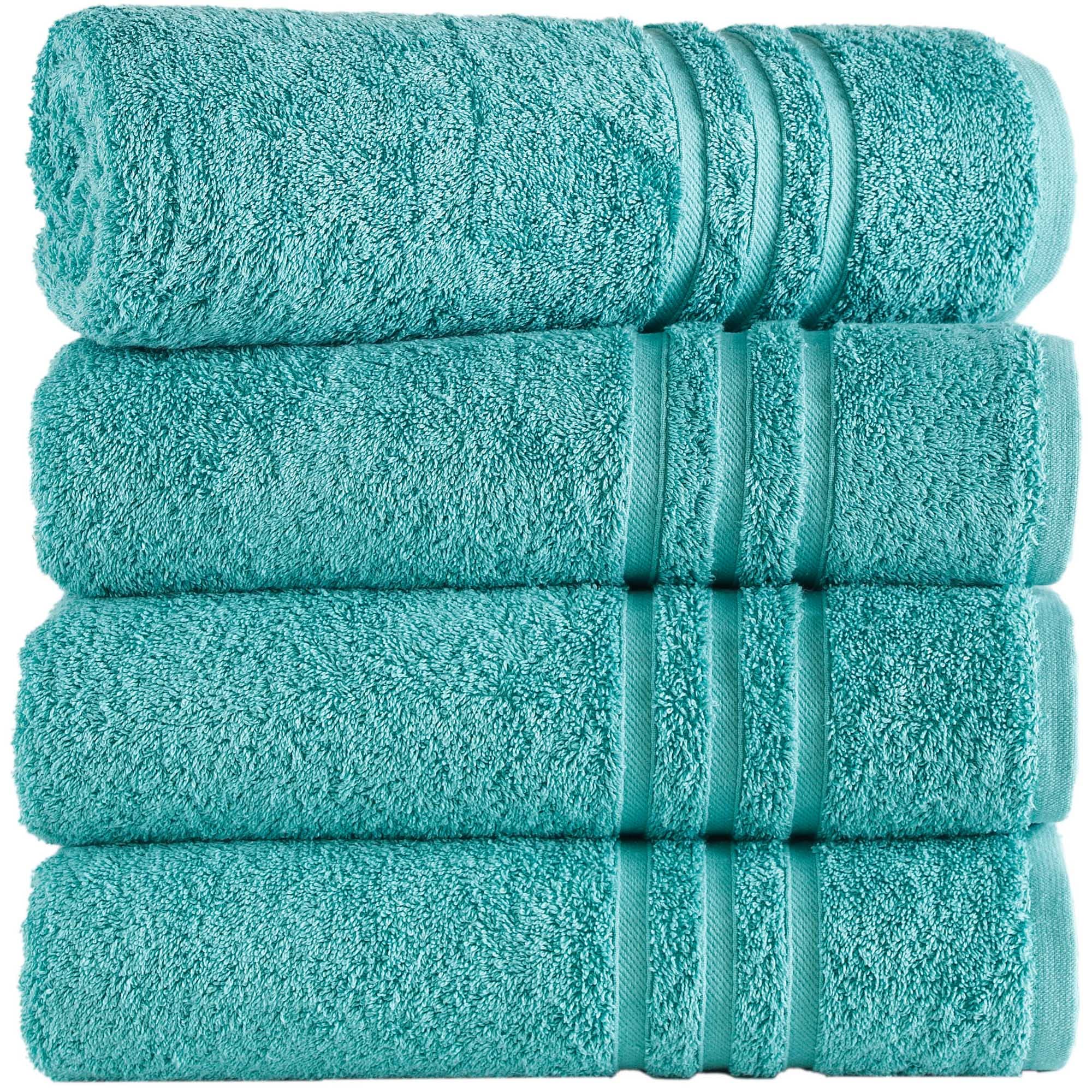 Hawmam Linen Navy Blue 6 Pack Bath Towels Sets Linen for Bathroom