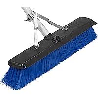 SPARTA 3621961814 Sweep Complete Aluminum Handle Floor Sweep with Squeegee, Plastic Bristles, 18