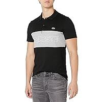Lacoste Men's Short Sleeve Colorblocked Wording Polo Shirt