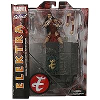 Diamond Select Toys Marvel Select Elektra Action Figure, 5 inches