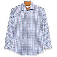 Isaac Mizrahi Boy's Long Sleeve Plaid Pattern Button Down Shirt