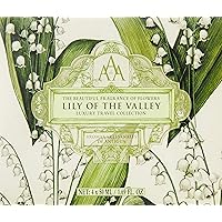 AAA Floral - 4 x 50 ml - Travel & Gift Collection (Shower Gel, Body Lotion, Shampoo & Conditioner) - (Lily of the Valley) - TSA/Airport Security Approved Size