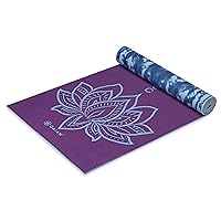 Yoga Mat - Premium 6mm Print Reversible Extra Thick Non Slip Exercise & Fitness Mat for All Types of Yoga, Pilates & Floor Workouts (68