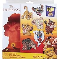 Perler Disney's The Lion King Fused Bead Craft Activity Kit, Includes 9 Patterns, Finished Project Sizes Vary, Multicolor 2004 Pieces