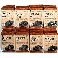 CJ Premium Roasted Seaweed Snack 5g -(Pack of 8)