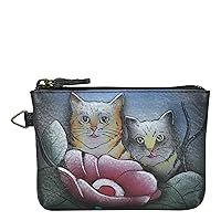Anna by Anuschka Women's Hand Painted Leather Coin Pouch Purse