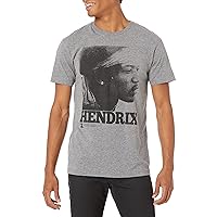 Jimi Hendrix 1960's Psychedelic Musical Icon Profile Face Faded T-Shirt Tee