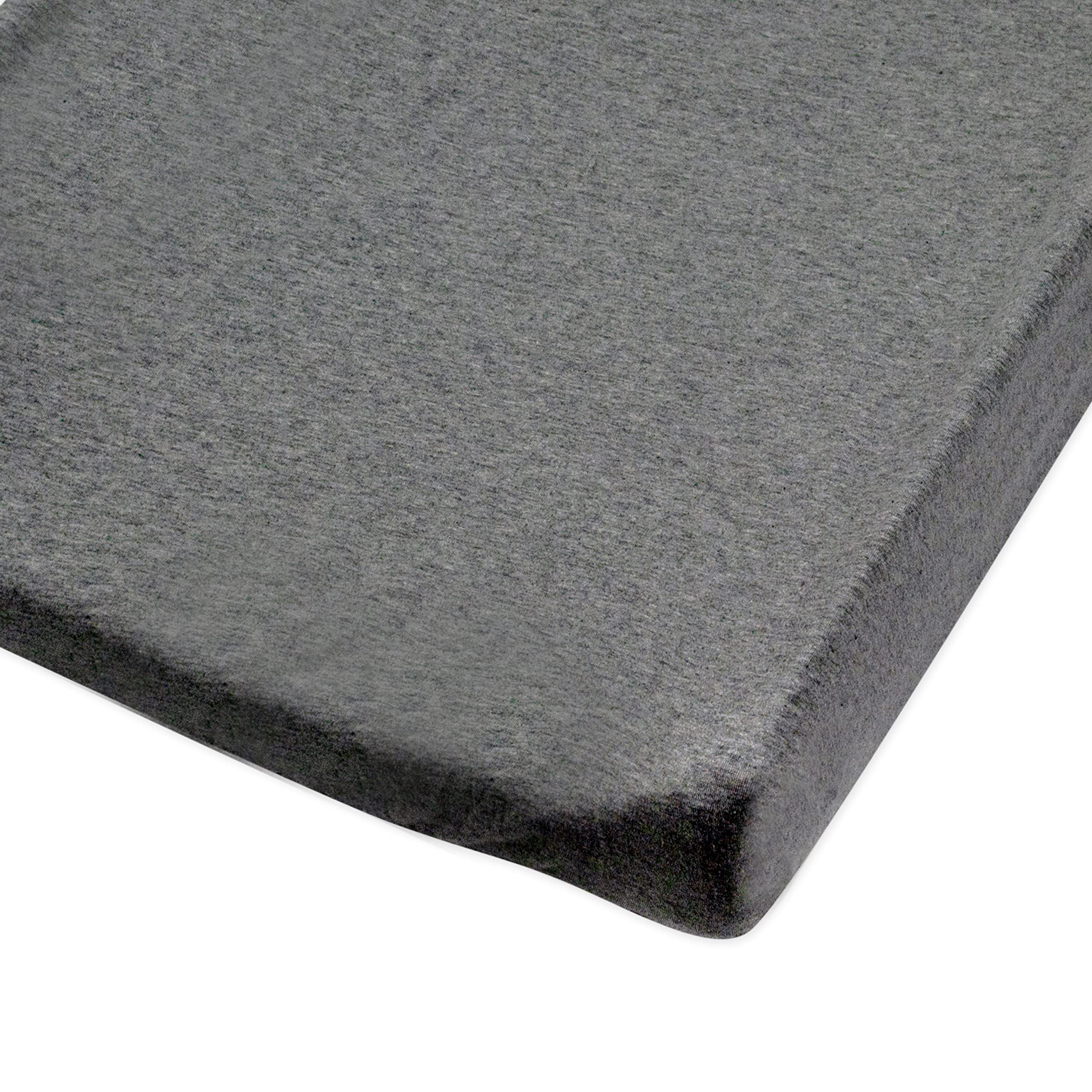 HonestBaby Boys Organic Cotton Changing Pad Cover, Gray Charcoal, One Size