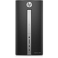 HP Pavilion 570-033w Desktop PC – Intel Core i7-7700, 3.6GHz, 16GB Ram, 2TB Hard Drive, Windows 10 with Keyboard and Mouse included (Black/Silver)