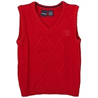 IZOD Kids Boys Cable Front Solid Sweater Vest