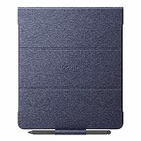 Amazon Kindle Scribe Fabric Folio Cover with Magnetic Attach, Sleek Protective Case - Denim