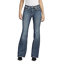 Silver Jeans Co. Women's Most Wanted Mid Rise Flare Jeans