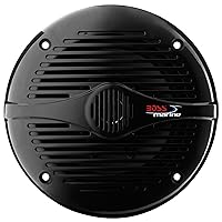 BOSS Audio Systems MR60B 200 Watt Per Pair, 6.5 Inch , Full Range, 2 Way Weatherproof Marine Speakers Sold in Pairs BLACK