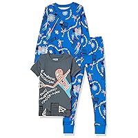 Amazon Essentials Disney | Marvel | Star Wars Toddler Boys' Pajama Set (Previously Spotted Zebra), Pack of 2, Marvel Spider-man, 4T