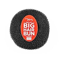 Hair Bun Maker (Black) - Ring Style Doughnut Bun Shaper - Hair Donut Bun Maker for Women, Girls