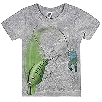 Little Boys' Bass Fishing Raglan T-Shirt