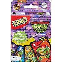 Mattel Games UNO Teenage Mutant Ninja Turtles Mutant Mayhem Card Game for Family Night, Travel & Camping