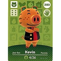 Animal Crossing Happy Home Designer Amiibo Card Kevin 380/400 USA Version