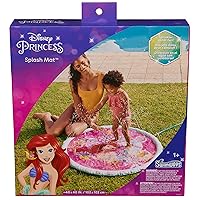 SwimWays Disney Princess Ariel Splash Mat, Kids Splash Pad & Outdoor Toys, Little Mermaid Party Supplies & Water Toys for Kids Aged 1 & Up