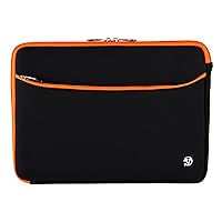 Black Orange 13-inch Laptop Sleeve for Samsung Galaxy Book Pro 360, S, Ion 13, Flex 2 1 a Alpha, Galaxy Chromebook 2 1, Notebook Flash, 7 9, 9 Pen 9 Pro 13.3-inch