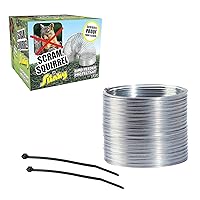 Just Play Scram, Squirrel by Slinky, Squirrel-Proof Bird Feeder Accessory that Guards Bird Seed, Kids Toys for Ages 5 Up by Just Play