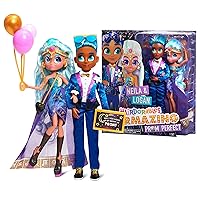 Hairmazing Prom Perfect Neila & Logan 2-Pack, Six Surprises Inside, Kids Toys for Ages 3 Up, Amazon Exclusive by Just Play