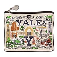 Catstudio Collegiate Zipper Pouch, Yale University Travel Toiletry Bag, Ideal Gift for College Students or Alumni, Makeup Bag, Dog Treat Pouch, or Travel Purse Pouch