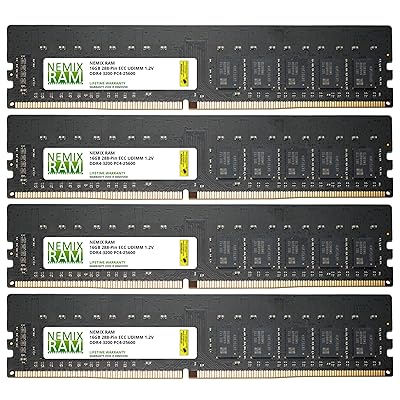 32GB Kit 2x16GB DDR4-3200 PC4-25600 ECC 2Rx8 Unbuffered Server Memory by  NEMIX RAM