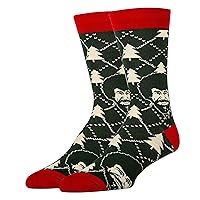 ooohyeah Men's Bob Ross Novelty Crew Socks, Funny Socks Crazy Socks, Fun Casual Dress Cotton Socks