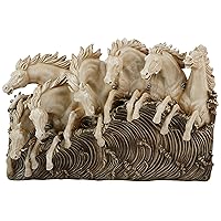 Design Toscano NG34016 Neptune's Horses of the Sea Sculptural W,two tone stone