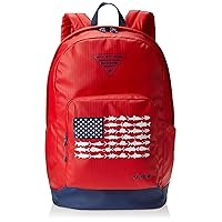 Columbia Unisex PFG PHG Zigzag 22L Backpack, Red Spark/Carbon/PFG Fish Flag, One Size