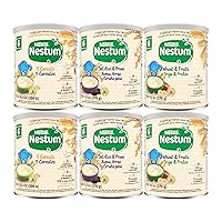 Nestle Nestum Infant Cereal Variety Pack, (2) 5 Cereals, (2) Oat, Rice & Prune, (2) Wheat & Fruits Variety Pack (6 Total Canisters)