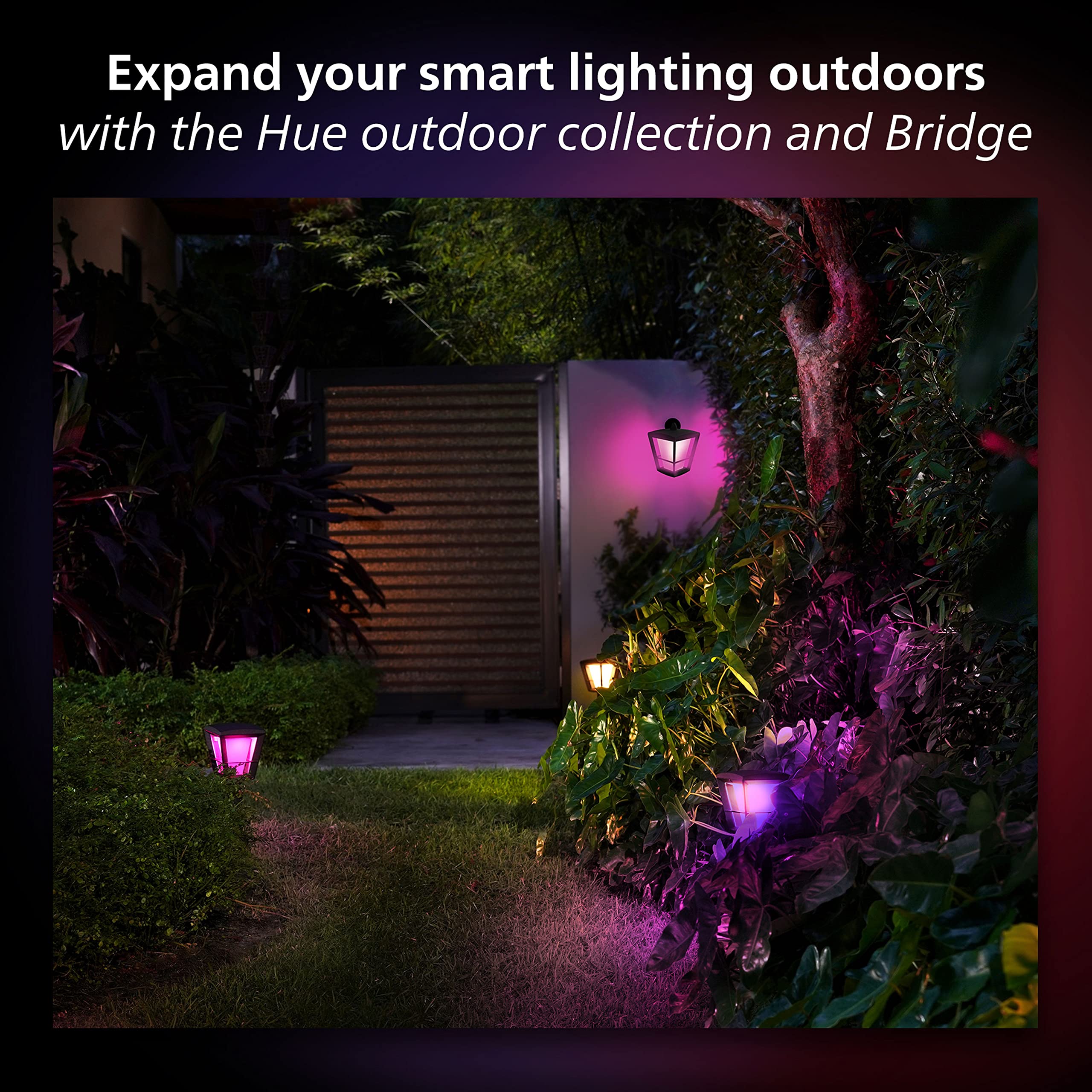 Philips Hue Outdoor Motion Sensor - 1 Pack - Turns Lights On When Motion is Detected - Weatherproof - Requires Hue Bridge - Compatible with Alexa, Apple HomeKit and Google Assistant