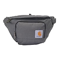 Carhartt Adjustable Waist, Durable, Water Resistant Hip Pack, Gray, One Size