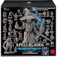 Spellblades & Enchanted Objects for DND Miniatures 28mm-32mm Characters, NPC & Animated Objects for DND 28mm Dungeons & Dragons Miniatures Bulk D&D Miniatures DND Minis DND Figures