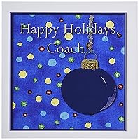 3dRose Hockey Thank you Coach - Greeting Cards, 6 x 6 inches, set of 6 (gc_17498_1)