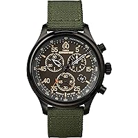 Timex Men's Expedition Field 43mm Watch - Brown Strap Black Dial Gunmetal Case