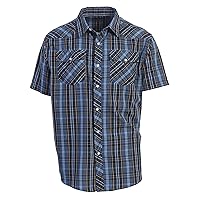Gioberti Men's Short Sleeve Plaid Shirt