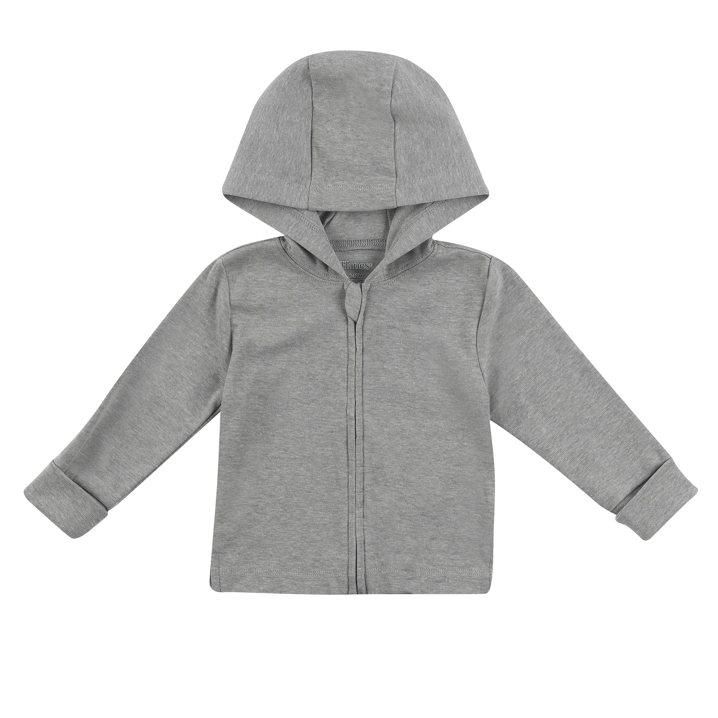 Hanes Hoodie, Zippin Soft 4-Way Stretch Knit Long Sleeve, Babies and Toddlers