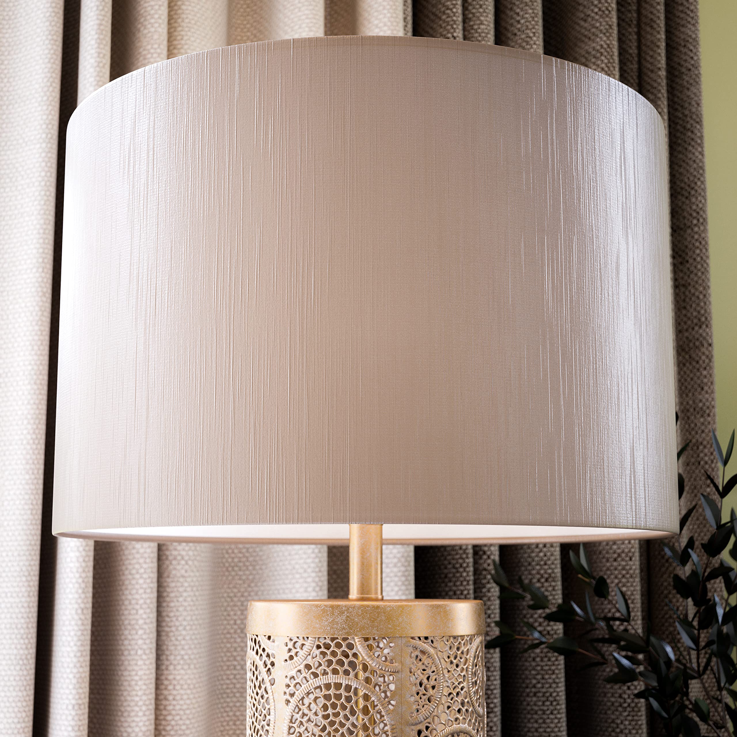 Kenroy Home 34048GLD Emme Table Lamp with White Washed Gold Finish, Casual Style, 27.75