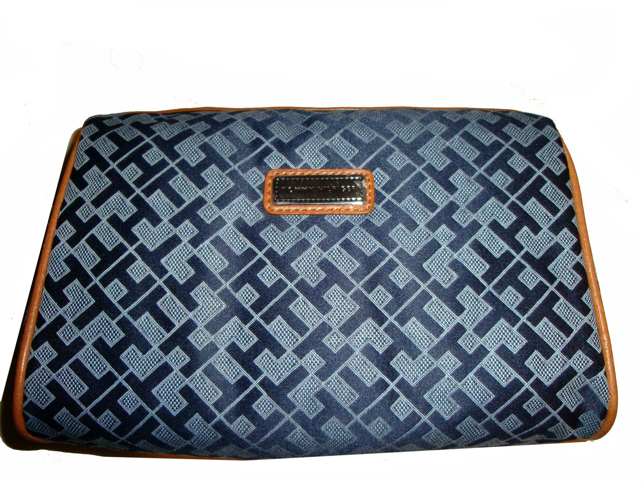 Tommy Hilfiger Women's Cosmetic/Make-up/Toiletry Bag, Navy/Light Blue Alpaca