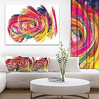 Colorful Thick Strokes Abstract Canvas art print