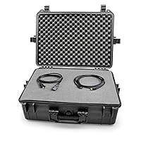 CASEMATIX XL Waterproof Gaming Case Compatible with Valve Index VR Headset, Controllers and Select Accessories in Customizable Foam, Includes Case Only