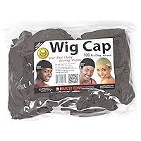 Wig Cap 100 Pieces Bulk Bag - Dark Brown