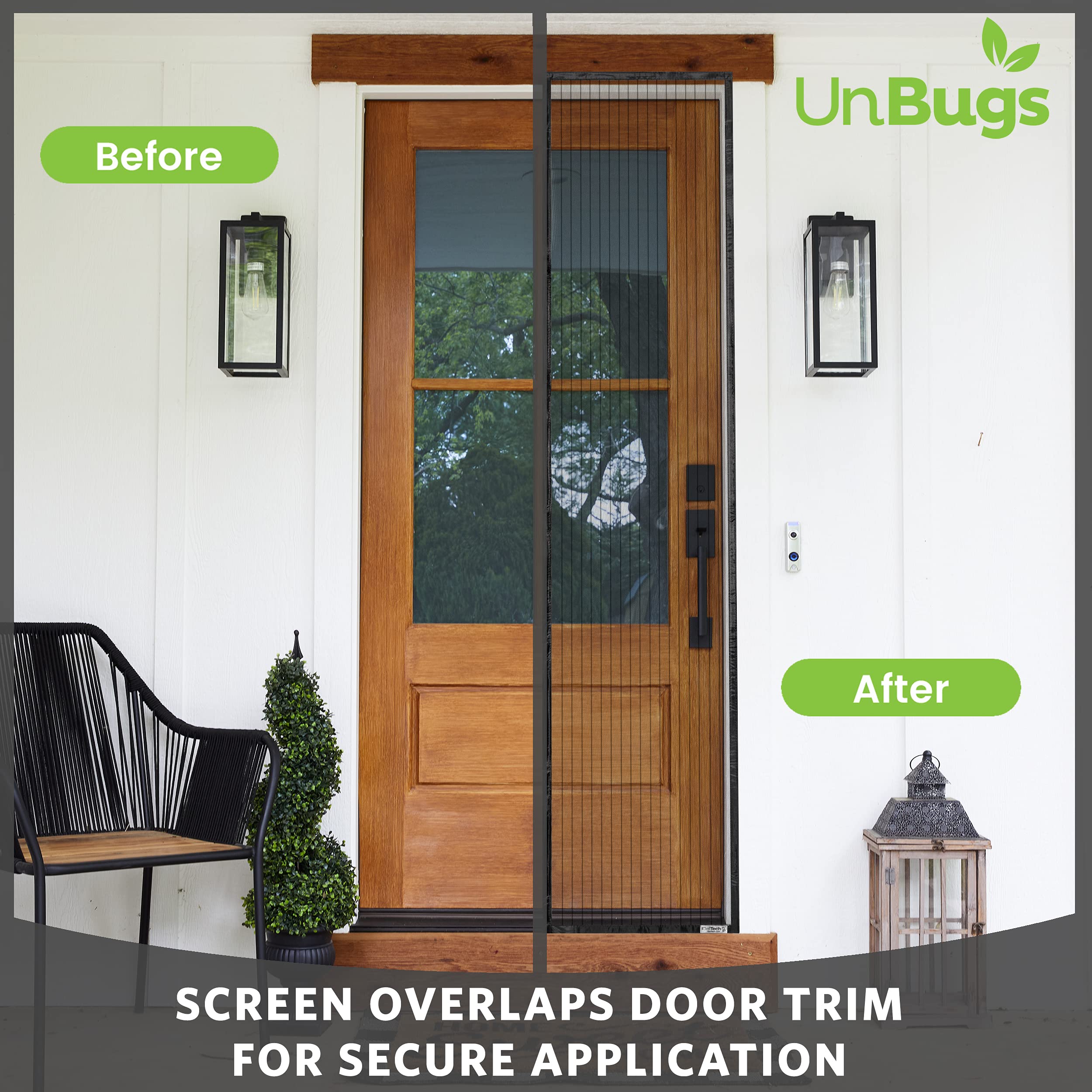iGotTech Magnetic Screen Door, Full Frame Seal. Covers Doors up to 34 x 82 Inches MAX. (Item Size: 36 x 83)