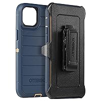 OtterBox Defender Pro Series Screenless Edition Case and Holster for iPhone 14 Plus (ONLY) (Blue Suede Shoes)