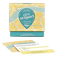 Ridley's City Getaways Travel Trivia Card Game – Trivia Game for Adults and Kids – 2+ Players – Includes 80 Questions and Bonus Facts – Fun Quiz Cards, Makes a Great Gift,1 ea