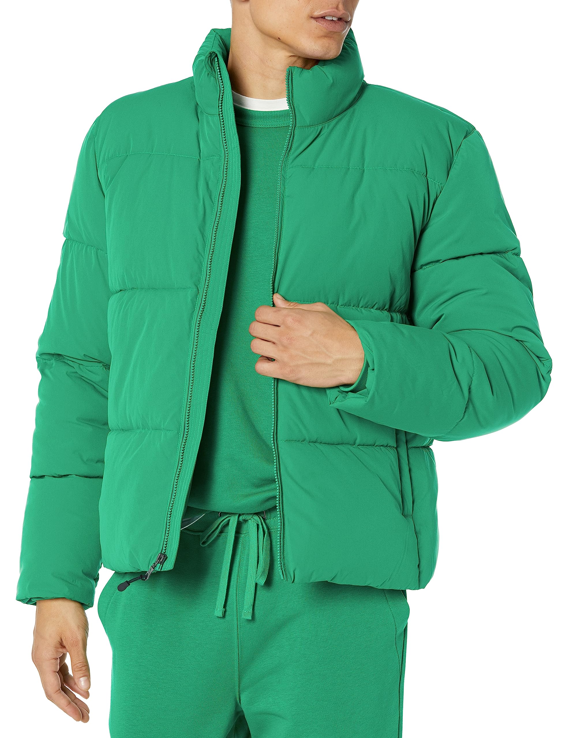 Amazon Essentials Men's Mock Neck Puffer (Available in Big & Tall)